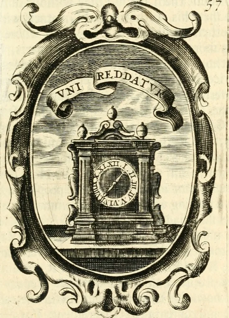 An illustration from The royal politician represented in one hundred emblems, 1700, leaf 52