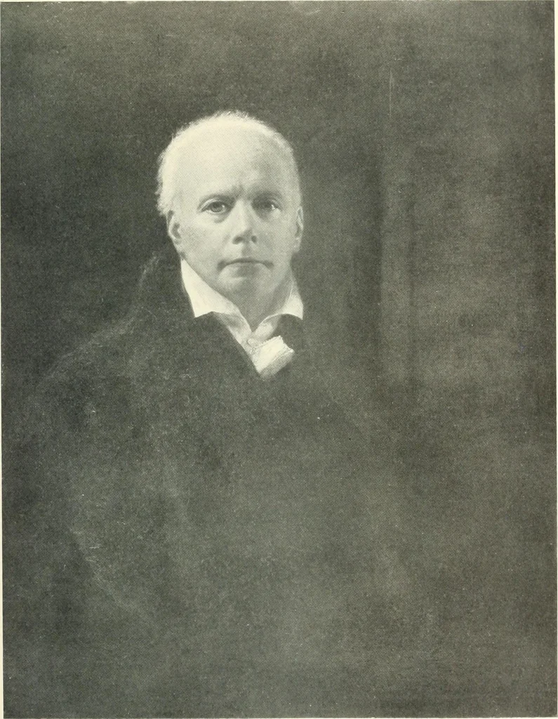 An illustration from The Royal Scottish Academy, 1826-1916; a complete list of the exhibited works by Raeburn and by academicians, associates and hon. members, giving details of those works in public galleries, 1917, leaf 46