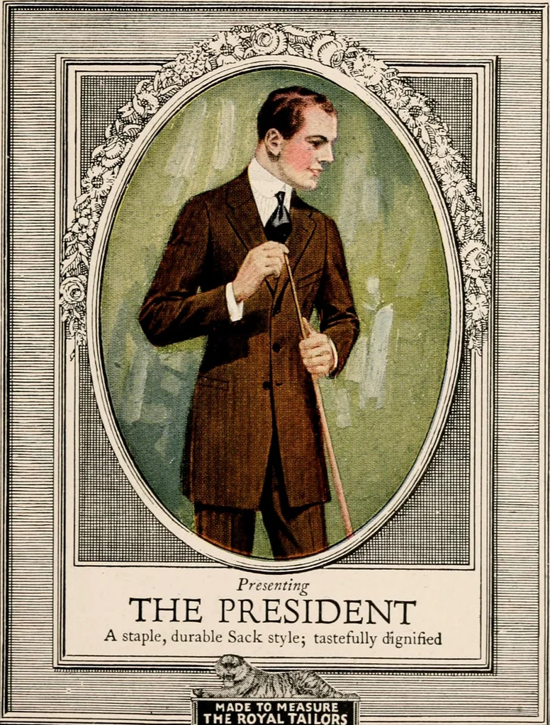 An illustration from Royal Tailors junior sample book, The, 1916, leaf 14