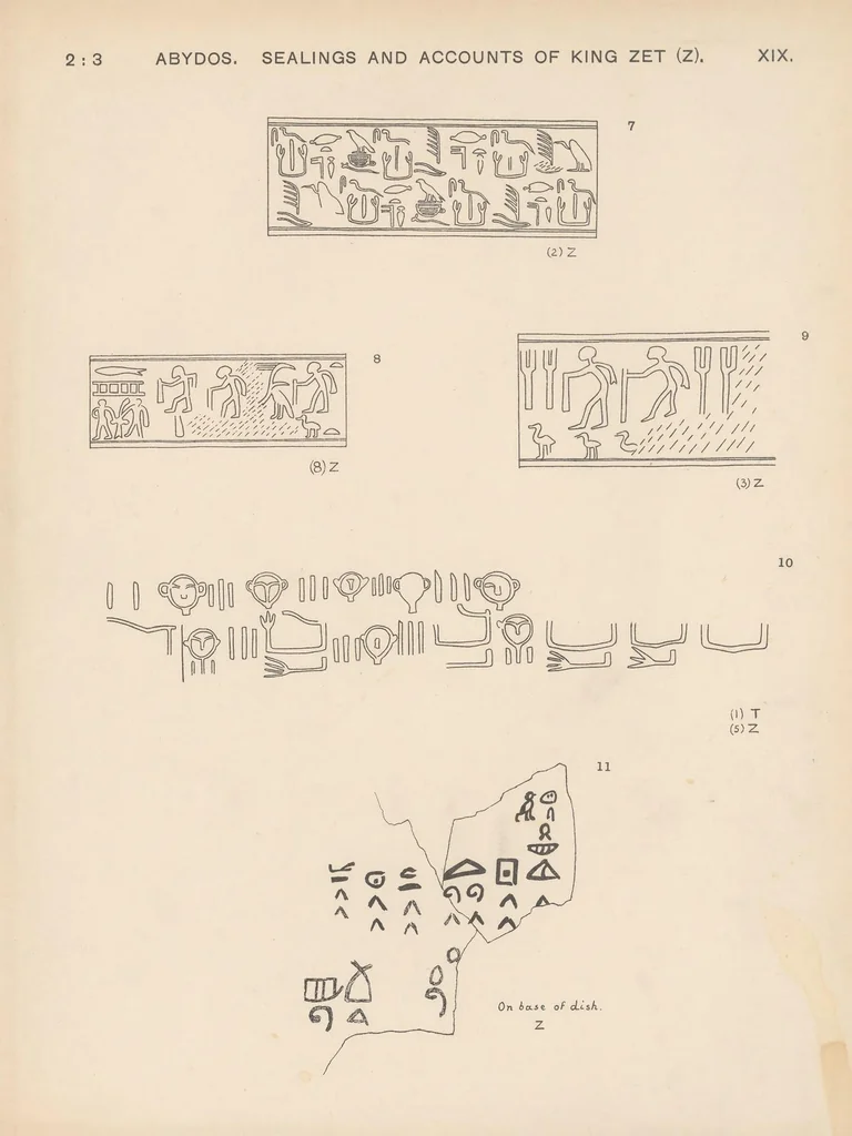 An illustration from The royal tombs of the first dynasty, 1900-1901, 1900, leaf 103