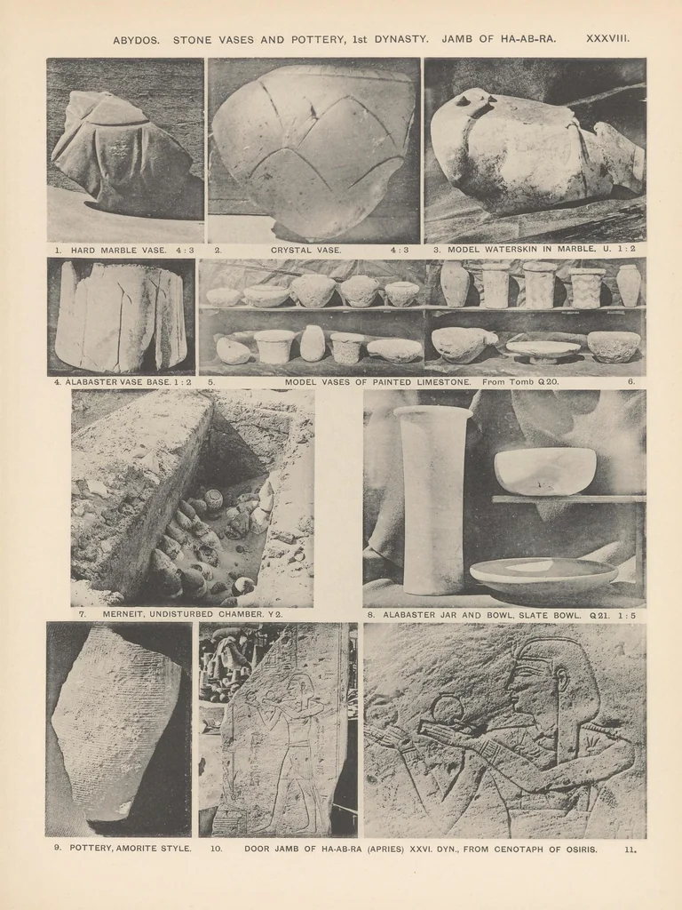 An illustration from The royal tombs of the first dynasty, 1900-1901, 1900, leaf 141