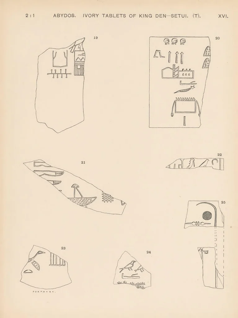 An illustration from The royal tombs of the first dynasty, 1900-1901, 1900, leaf 97