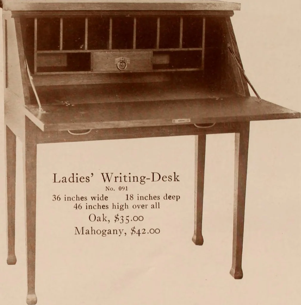 An illustration from Roycroft hand made furniture., 1912, leaf 12