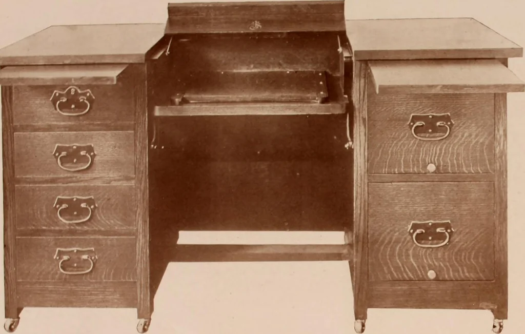 An illustration from Roycroft hand made furniture., 1912, leaf 13