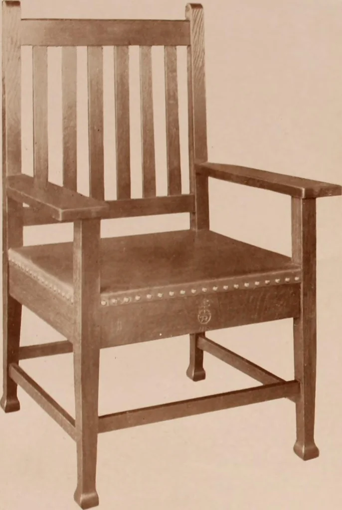 An illustration from Roycroft hand made furniture., 1912, leaf 24