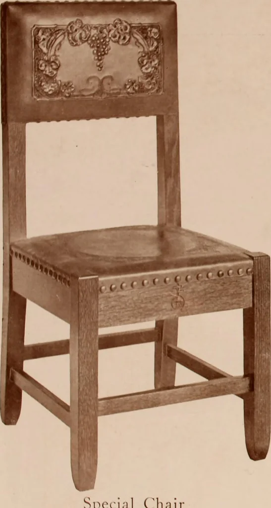 An illustration from Roycroft hand made furniture., 1912, leaf 35