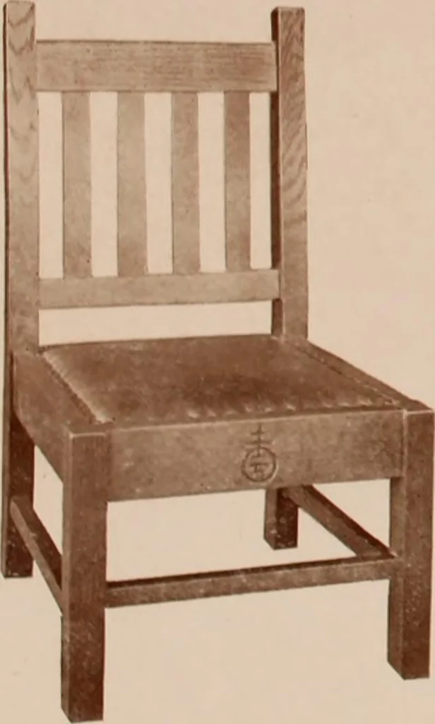 An illustration from Roycroft hand made furniture., 1912, leaf 36