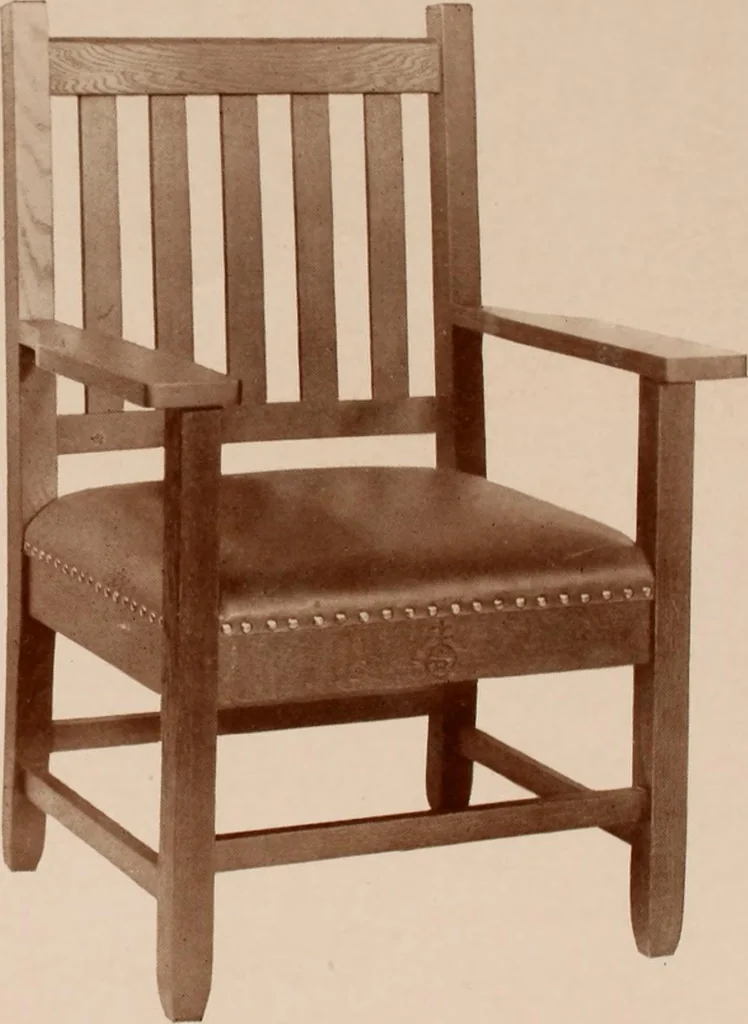 An illustration from Roycroft hand made furniture., 1912, leaf 9