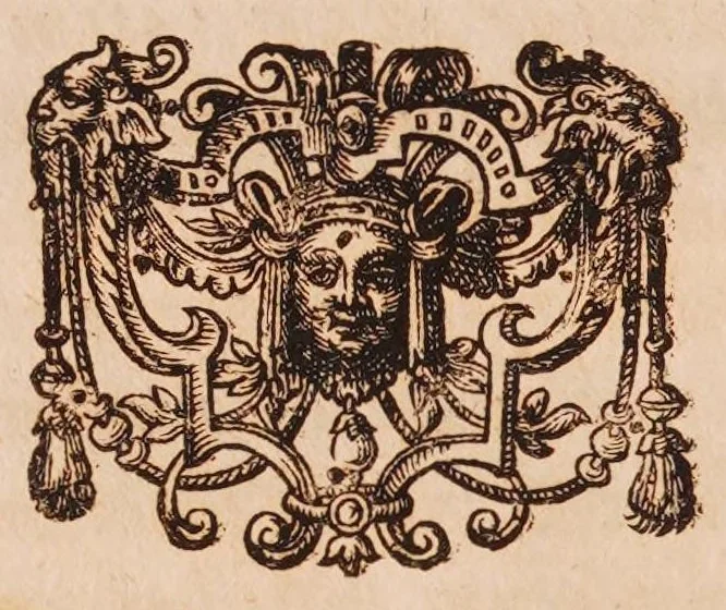 An illustration from R.P. Athanasii Kircheri ... Iter extaticum coeleste, quo mundi opificium, id est, coelestis expansi, siderumq; tam erratium, quàm fixorum natura, vires, proprietates, singulorumq; compositio & structura, ab infimo telluris globo, usq; ad ultima mundi confinia, per ficti raptus integumentum explorata, novâ hypothesi exponitur ad veritatem, interlocutoribus Cosmiele et Theodidacto, 1660, leaf 36