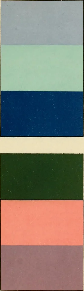 An illustration from Répertoire de couleurs pour aider à la détermination des couleurs des fleurs, des feuillages et des fruits, 1905, leaf 40