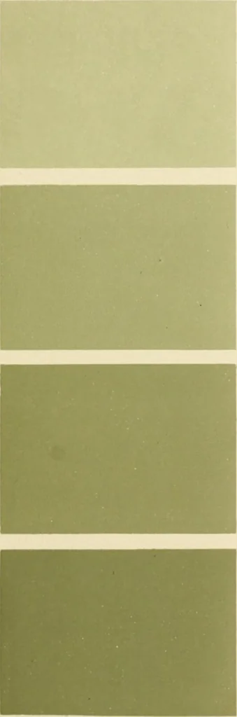 An illustration from Répertoire de couleurs pour aider à la détermination des couleurs des fleurs, des feuillages et des fruits, 1905, leaf 126