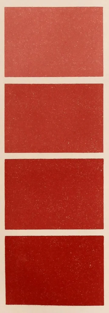 An illustration from Répertoire de couleurs pour aider à la détermination des couleurs des fleurs, des feuillages et des fruits, 1905, leaf 213