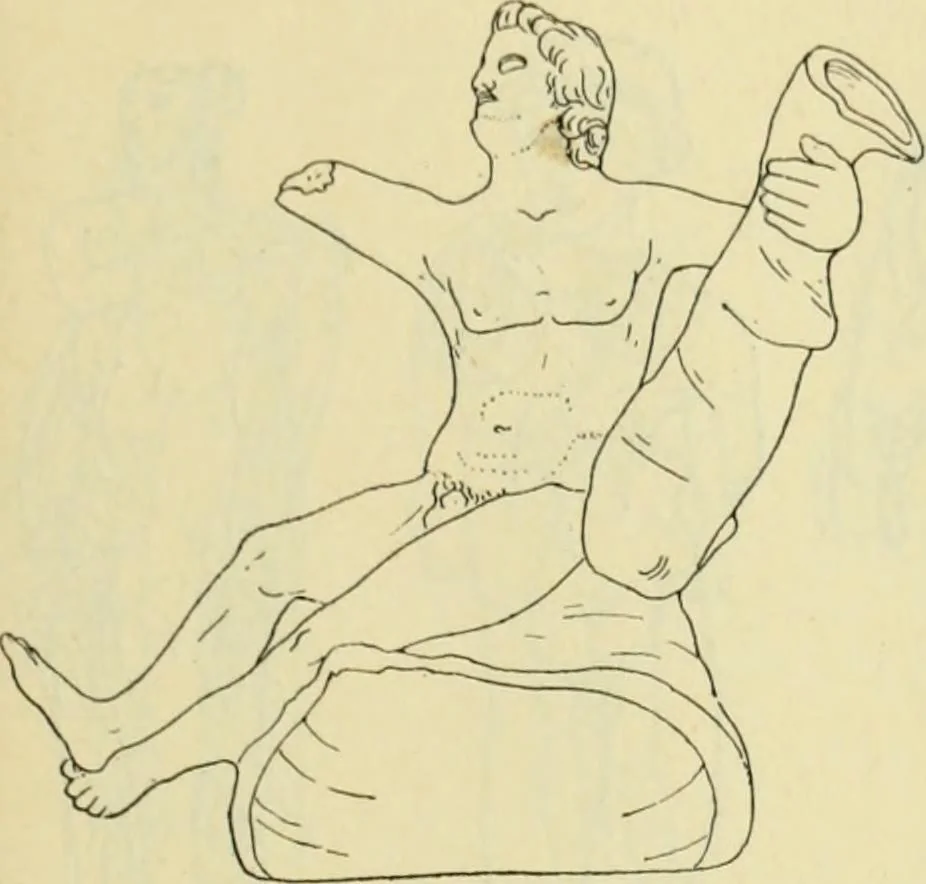 An illustration from Répertoire de la statuaire grecque et romaine, 1908, leaf 100