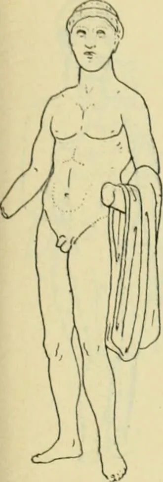 An illustration from Répertoire de la statuaire grecque et romaine, 1908, leaf 102