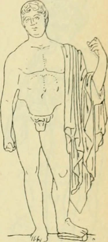 An illustration from Répertoire de la statuaire grecque et romaine, 1908, leaf 102
