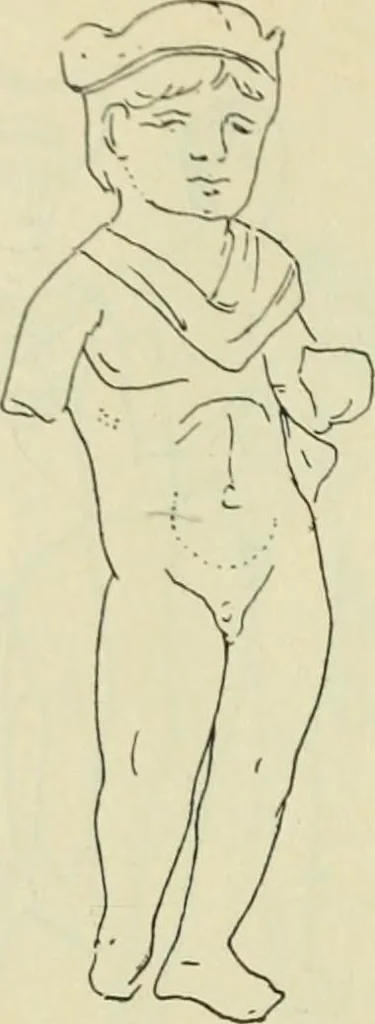 An illustration from Répertoire de la statuaire grecque et romaine, 1908, leaf 105