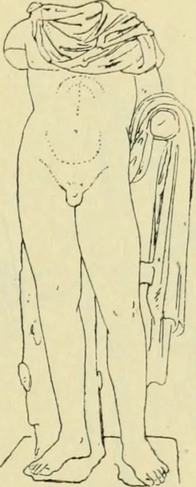 An illustration from Répertoire de la statuaire grecque et romaine, 1908, leaf 106