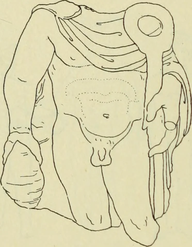 An illustration from Répertoire de la statuaire grecque et romaine, 1908, leaf 117