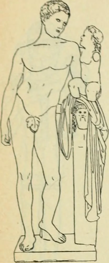 An illustration from Répertoire de la statuaire grecque et romaine, 1908, leaf 121