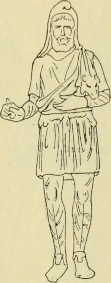 An illustration from Répertoire de la statuaire grecque et romaine, 1908, leaf 136