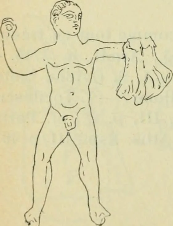 An illustration from Répertoire de la statuaire grecque et romaine, 1908, leaf 141