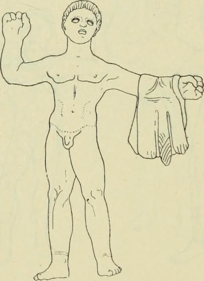 An illustration from Répertoire de la statuaire grecque et romaine, 1908, leaf 143