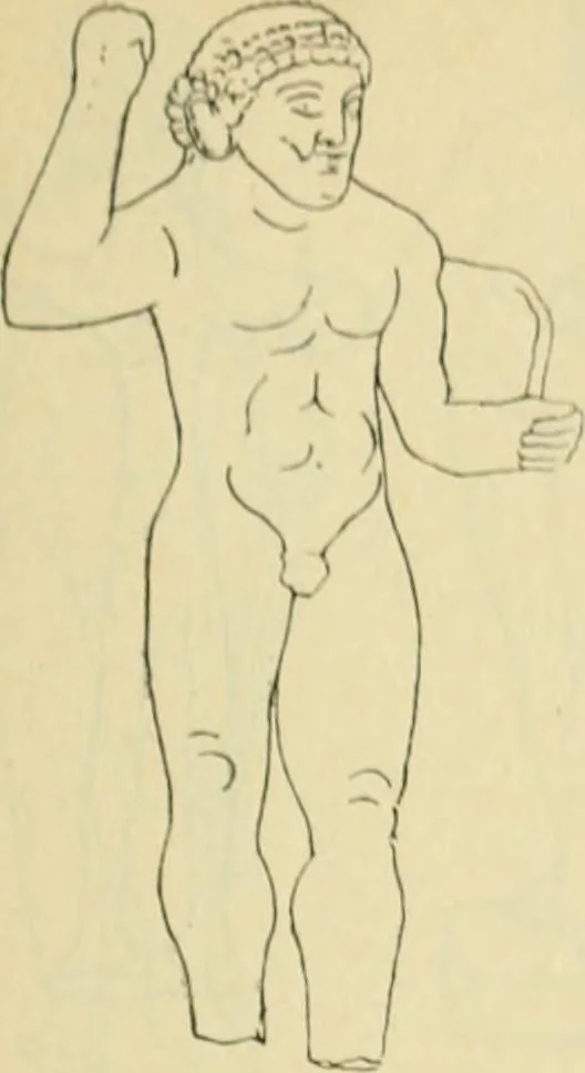 An illustration from Répertoire de la statuaire grecque et romaine, 1908, leaf 148