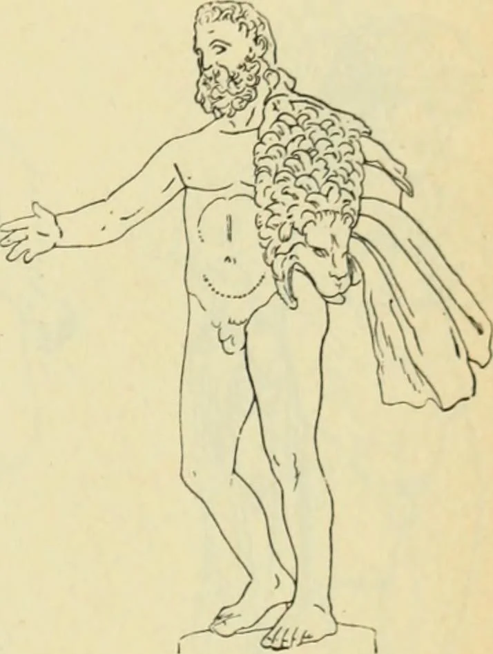 An illustration from Répertoire de la statuaire grecque et romaine, 1908, leaf 150