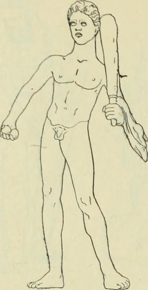 An illustration from Répertoire de la statuaire grecque et romaine, 1908, leaf 151