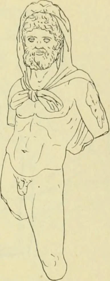 An illustration from Répertoire de la statuaire grecque et romaine, 1908, leaf 152