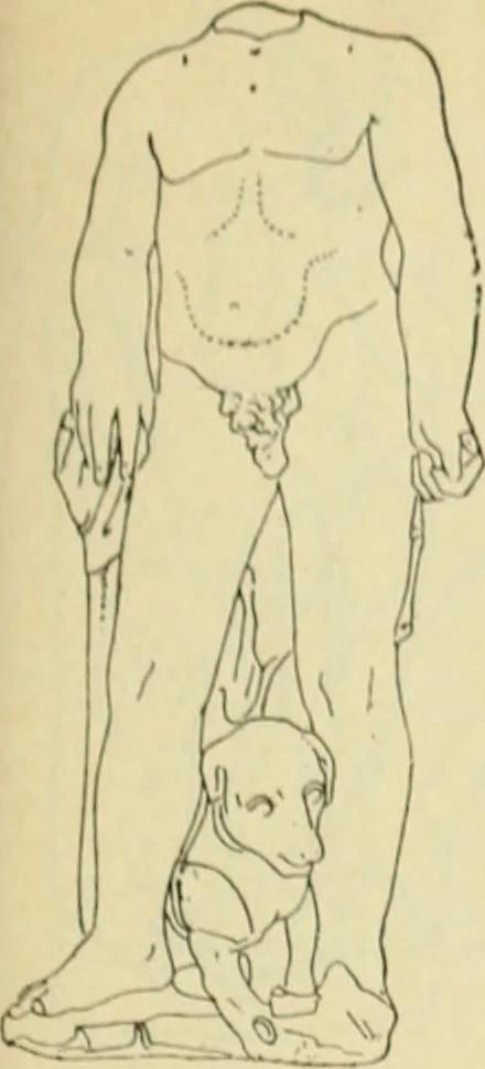 An illustration from Répertoire de la statuaire grecque et romaine, 1908, leaf 156