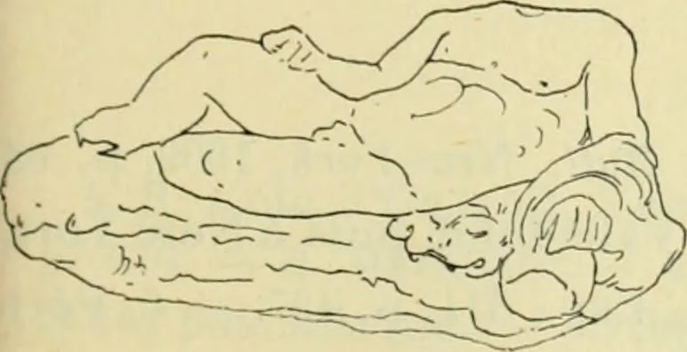 An illustration from Répertoire de la statuaire grecque et romaine, 1908, leaf 156