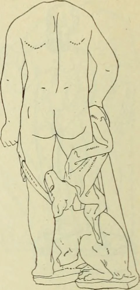 An illustration from Répertoire de la statuaire grecque et romaine, 1908, leaf 159