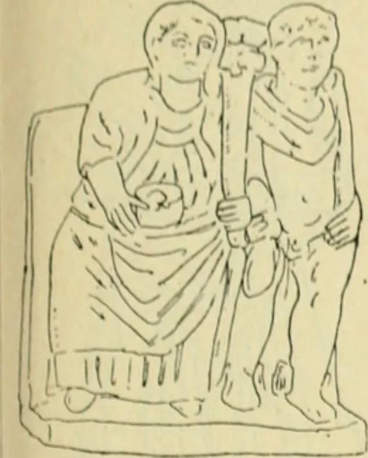 An illustration from Répertoire de la statuaire grecque et romaine, 1908, leaf 182