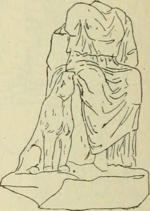 An illustration from Répertoire de la statuaire grecque et romaine, 1908, leaf 185
