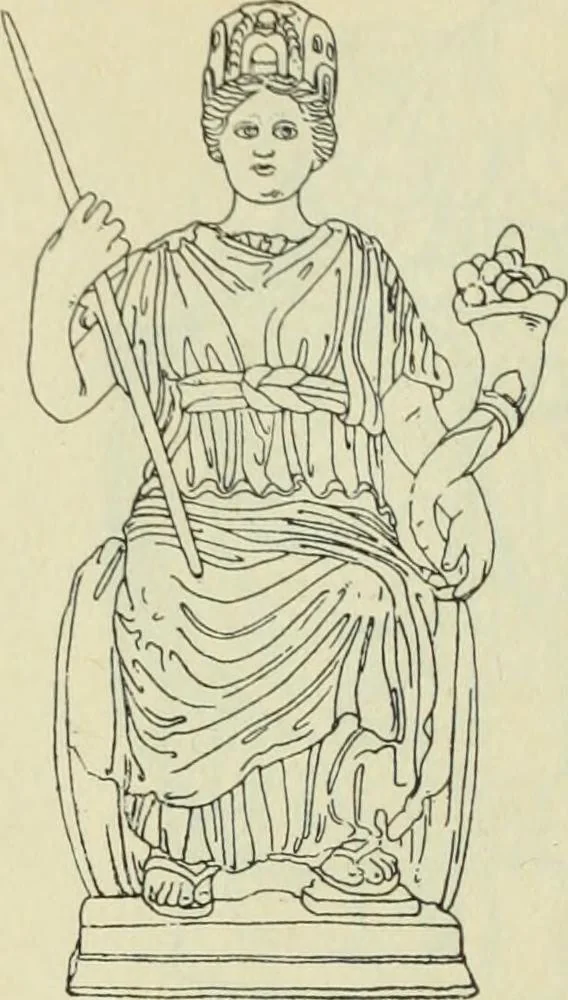 An illustration from Répertoire de la statuaire grecque et romaine, 1908, leaf 187
