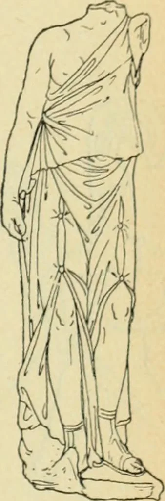 An illustration from Répertoire de la statuaire grecque et romaine, 1908, leaf 216