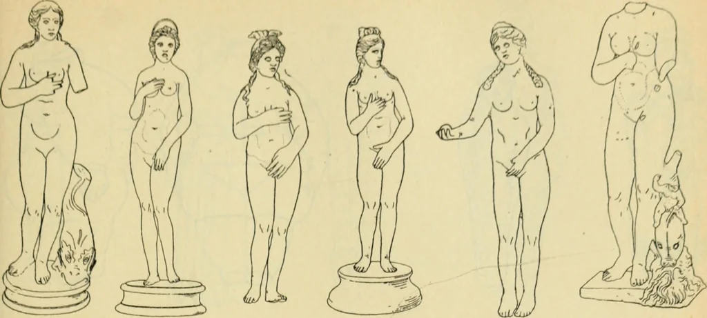 An illustration from Répertoire de la statuaire grecque et romaine, 1908, leaf 242