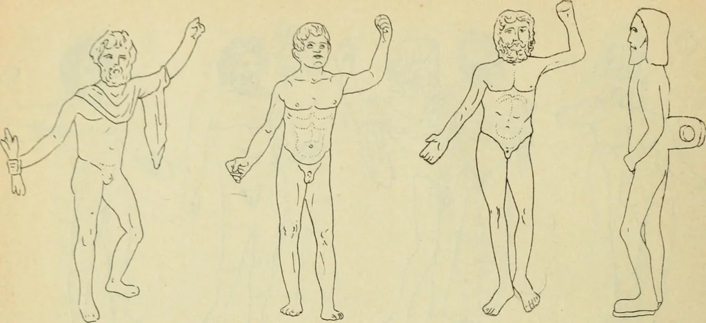 An illustration from Répertoire de la statuaire grecque et romaine, 1908, leaf 27