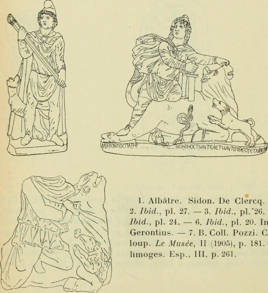 An illustration from Répertoire de la statuaire grecque et romaine, 1908, leaf 319