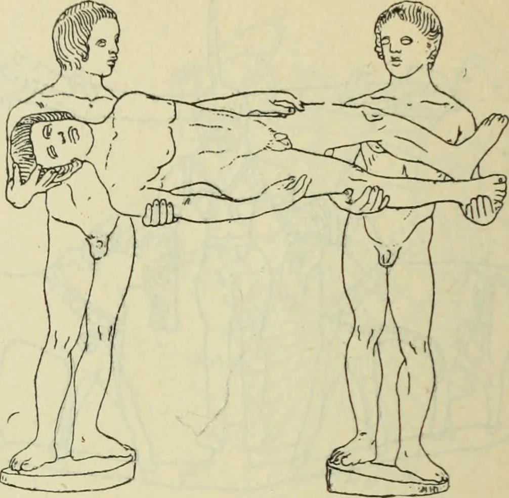 An illustration from Répertoire de la statuaire grecque et romaine, 1908, leaf 345