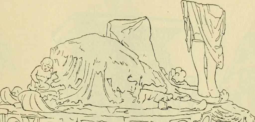 An illustration from Répertoire de la statuaire grecque et romaine, 1908, leaf 348