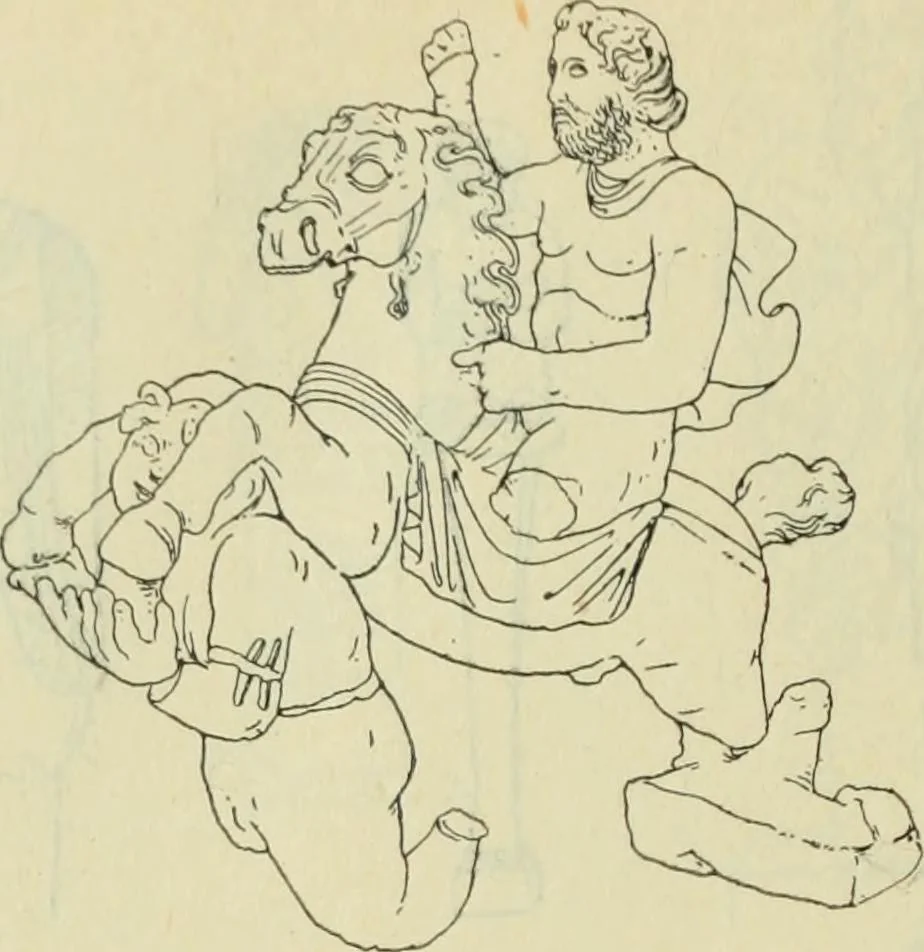 An illustration from Répertoire de la statuaire grecque et romaine, 1908, leaf 357