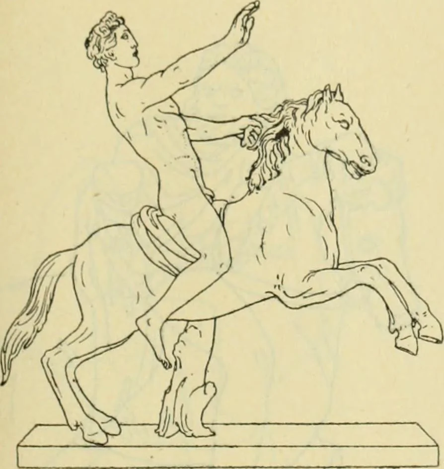 An illustration from Répertoire de la statuaire grecque et romaine, 1908, leaf 358
