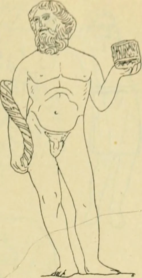 An illustration from Répertoire de la statuaire grecque et romaine, 1908, leaf 36