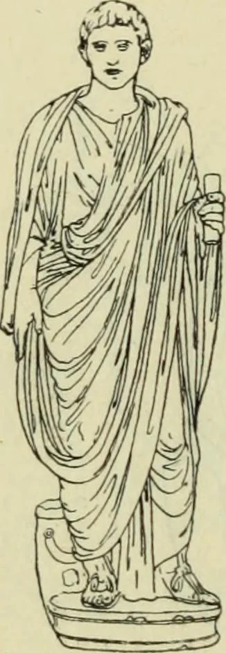 An illustration from Répertoire de la statuaire grecque et romaine, 1908, leaf 383