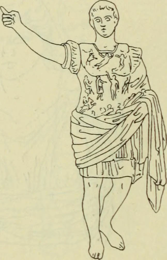 An illustration from Répertoire de la statuaire grecque et romaine, 1908, leaf 383