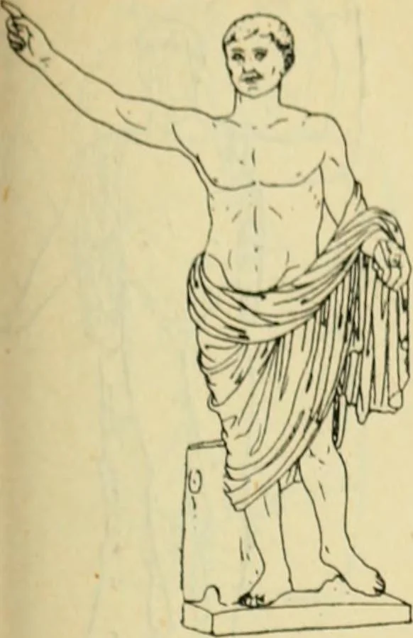 An illustration from Répertoire de la statuaire grecque et romaine, 1908, leaf 384