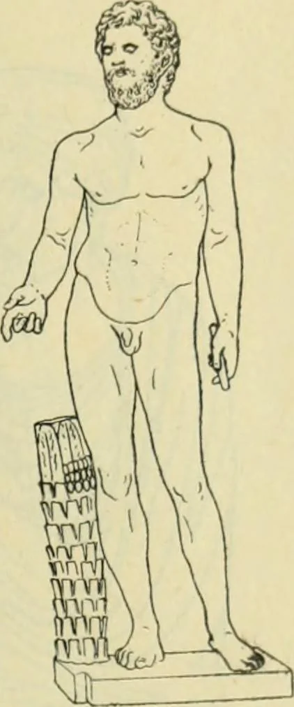 An illustration from Répertoire de la statuaire grecque et romaine, 1908, leaf 384