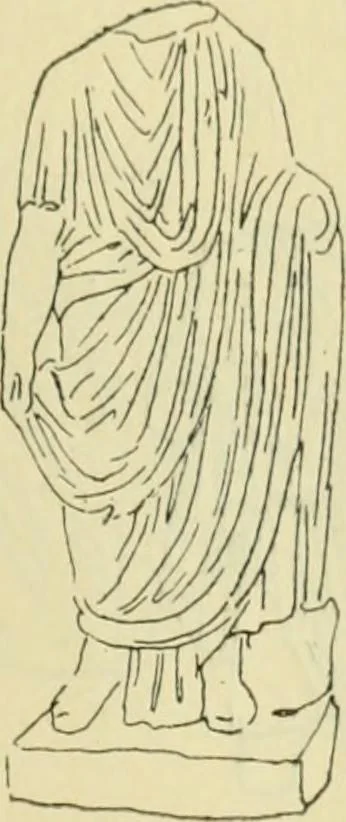 An illustration from Répertoire de la statuaire grecque et romaine, 1908, leaf 414